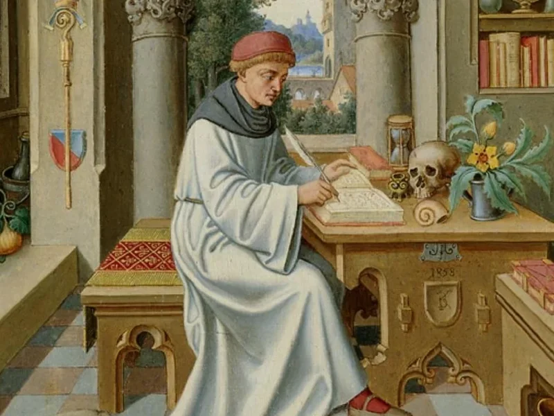 1801-Karl Ballenberger - Sant'Alberto Magno nel suo studio